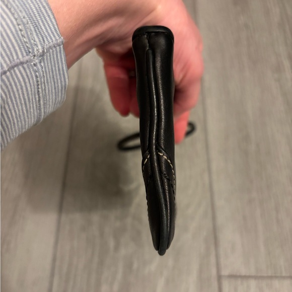 Coach wristlet in black leather. Hangtag present. EUC. - Picture 7 of 11